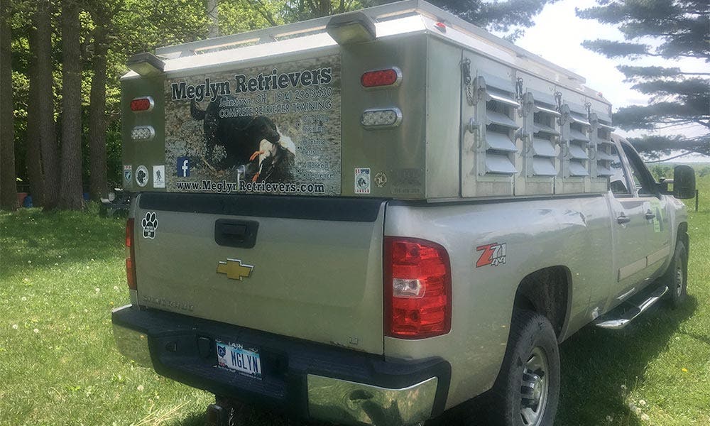 Dog Truck Monitored with Kestrel DROP